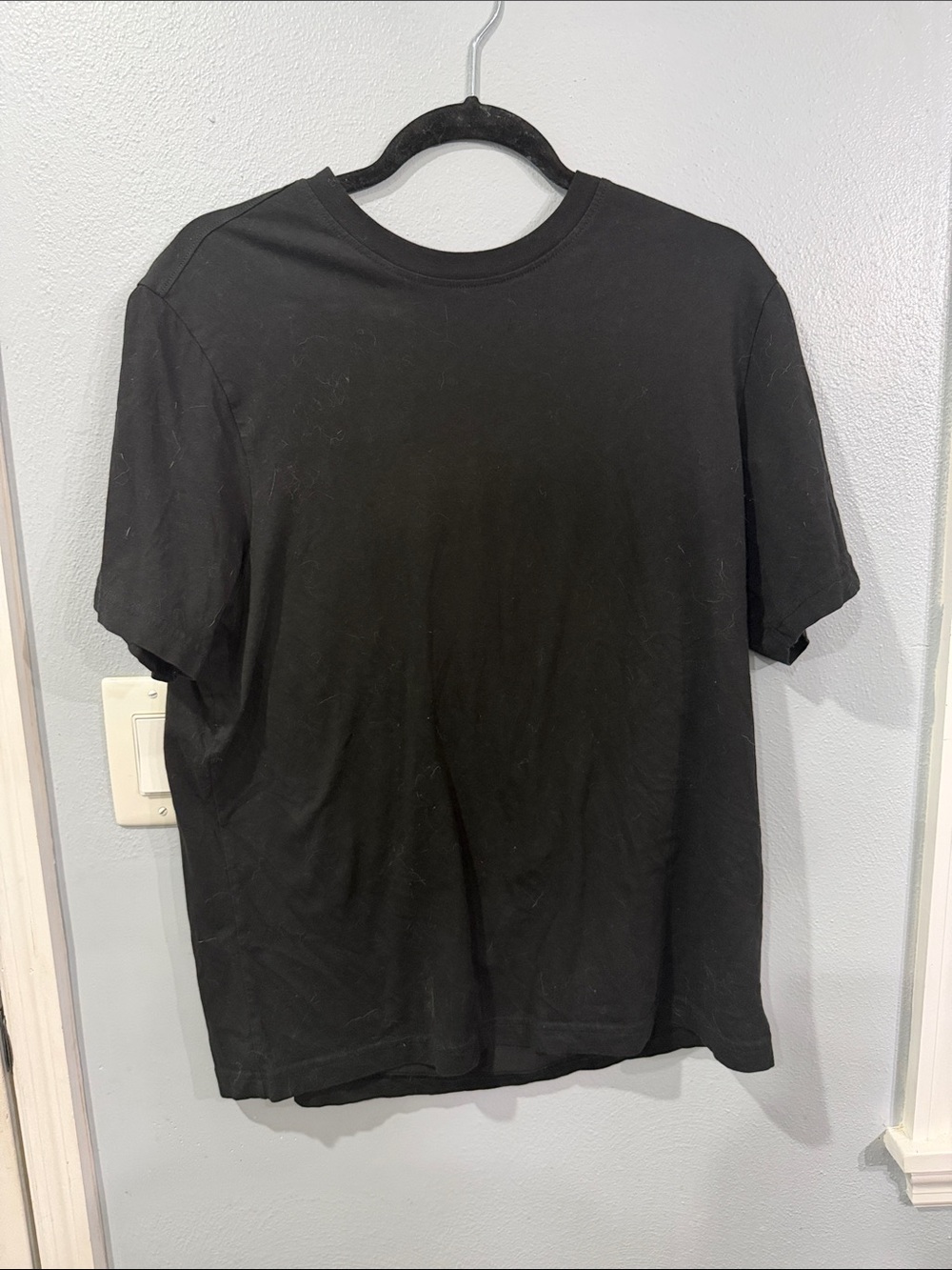 Classic Black Crew Neck T-Shirt - Men's